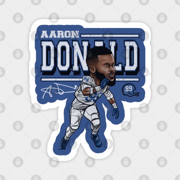 Aaron Donald Los Angeles R Cartoon Magnet by Buya_Hamkac