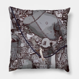 Artwork from East Jesus in Slab City California Pillow