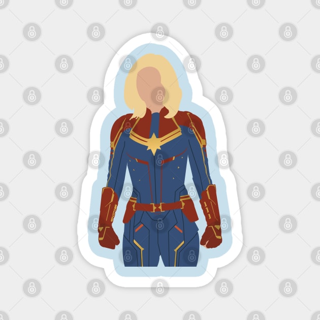 Captain Danvers Character Art Magnet by Mint-Rose