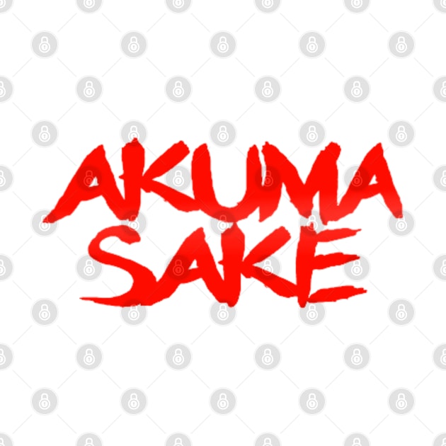 Akuma Sake Logo- Red Design by sketchbooksage