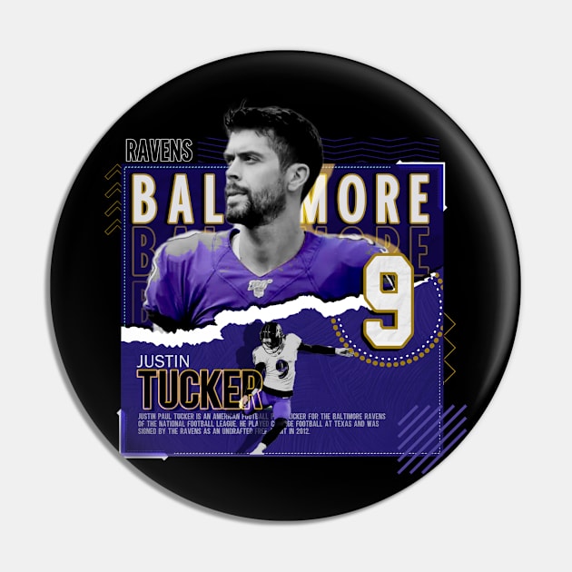 Justin Tucker Football Paper Poster Ravens - Justin Tucker - Pin