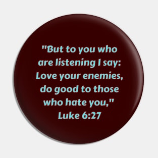 Bible Verse Luke 6:27 Pin