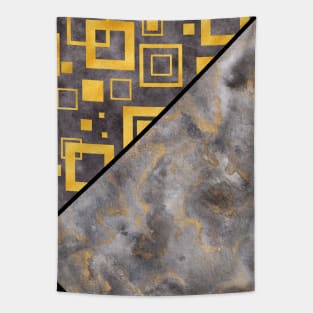 Geometric Industrial Grunge Tapestry