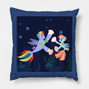 Rainbow parents seaponies Pillow