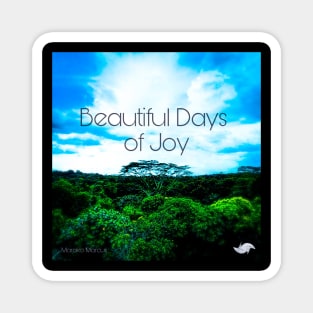 Beautiful Days of Joy Solo Tree standing among Trees Album Cover Art Minimalist Square Designs Marako + Marcus The Anjo Project Band T-Shirt Magnet