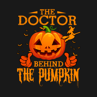 Mens The CHEF Behind The Pumpkin T shirt Funny Halloween T Shirt_DOCTOR T-Shirt