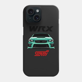 WRX sti illustration vector art Phone Case