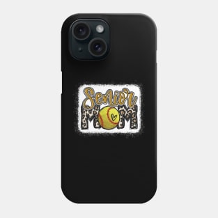 Senior Softball Mom Leopard Phone Case