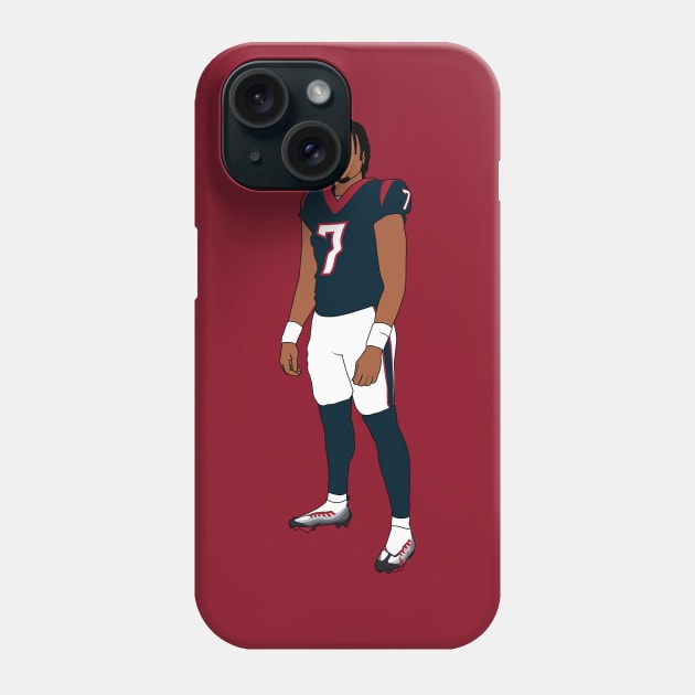 CJ STROUD Phone Case by origin illustrations