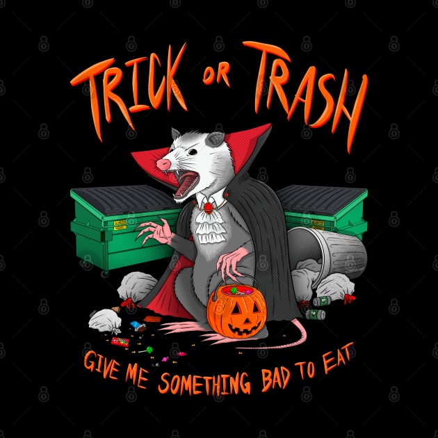 Trick or Trash 2: Dracula Opossum Edition by Justanos