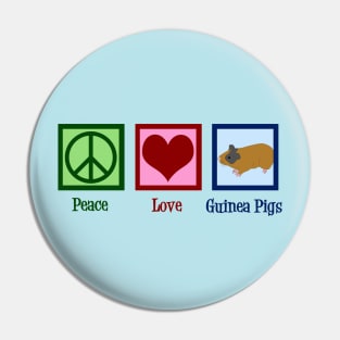 Peace Love Guinea Pigs Pin