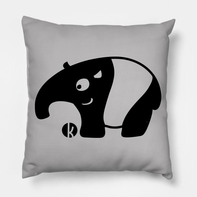 Tapir Pillow by katelein