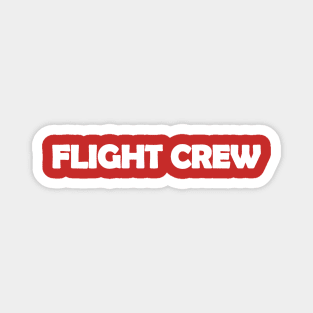 Flight Crew White Design Magnet