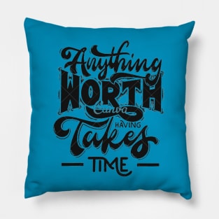 text art design Pillow