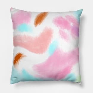 Colorful watercolor abstract texture art design Pillow