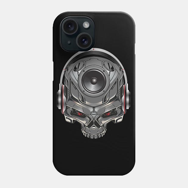 Bass Music Skull Phone Case by FAKE NEWZ DESIGNS