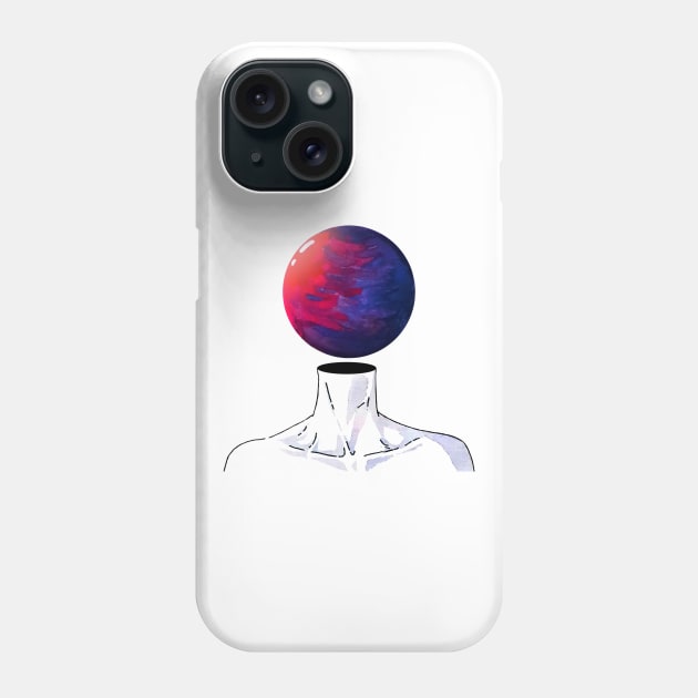 Planet Head Phone Case by lowercasev