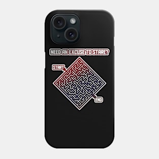 Need an Excuse to Stare? Maze Game Joke Phone Case