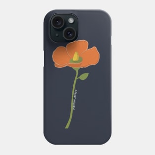 Colorful Apricot Mallow Wildflower Design Phone Case