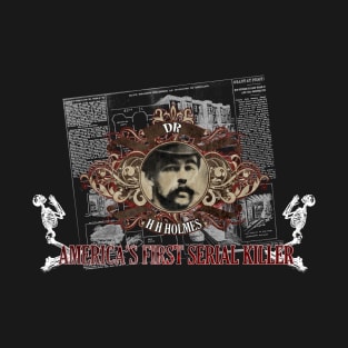 H H Holmes Murder Hotel Design T-Shirt