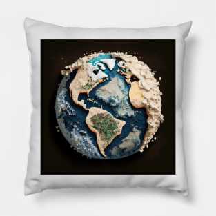 earth concept global warming Pillow