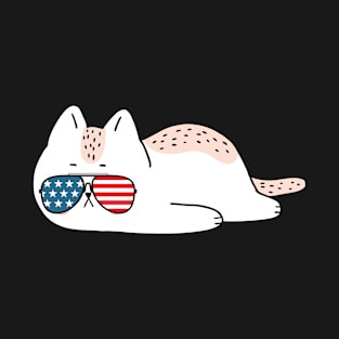 Meowica Cat 4th of July 2021 T-Shirt