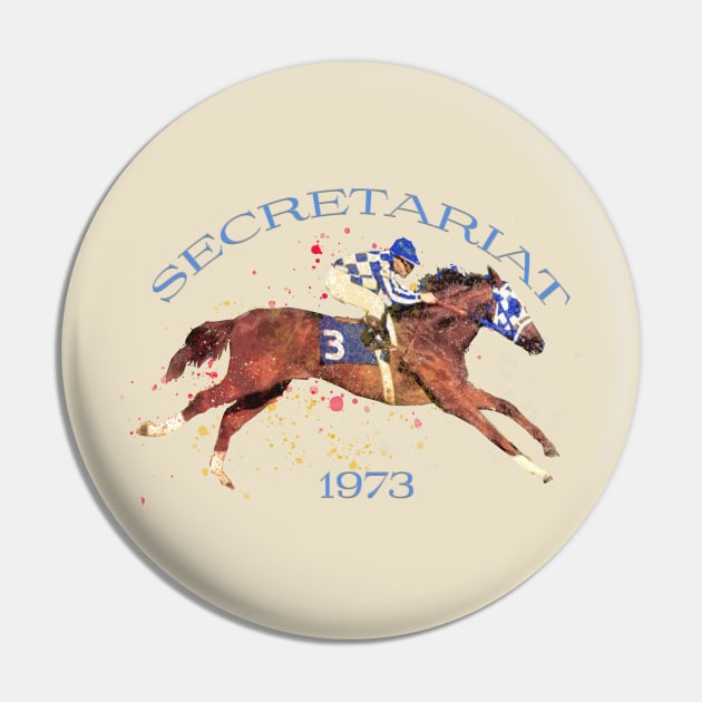 1973 Triple Crown Champion - Secretariat Pin by Ginny Luttrell