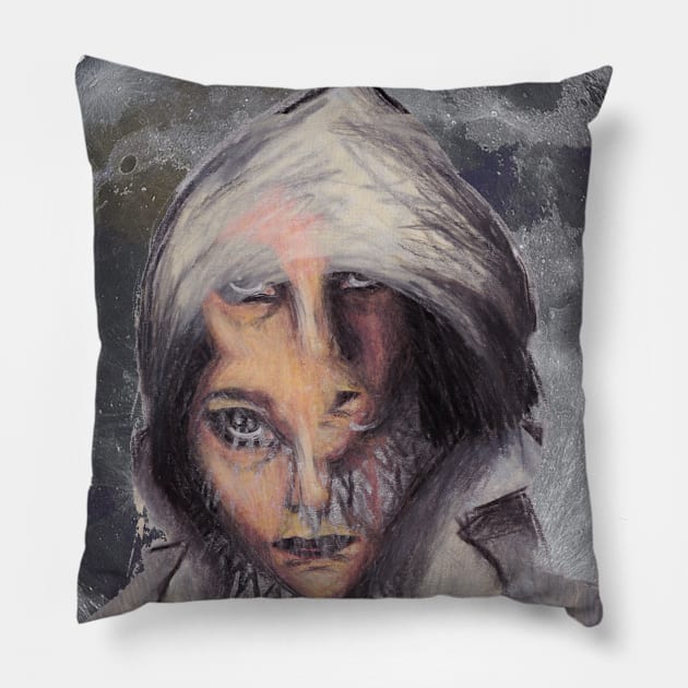 Queen Of The Night Pillow by MardiMalt