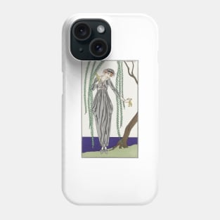 Costumes Parisiens Fashion Illustration by George Barbier Phone Case