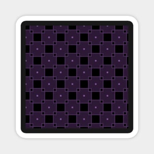 Purple and black checks Magnet