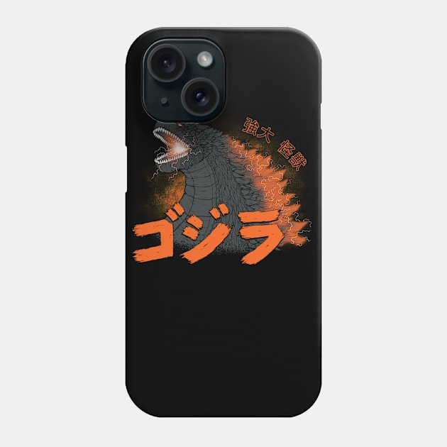 Mighty Kaiju Godzilla v2 Phone Case by pigboom