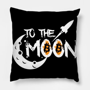 Bitcoin to the Moon Pillow