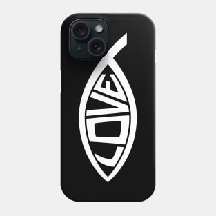 Ichthus Love Christian Fish Symbol Phone Case