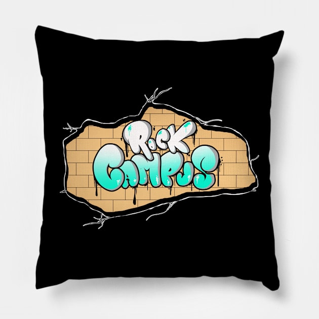 CAMPUS ROCK VI Pillow by Ghembikz Art