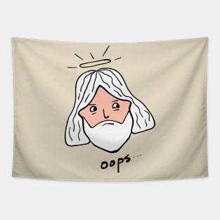 Oops God Tapestry