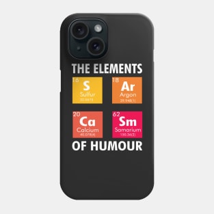 The elements sulfur argon calcium samarium Phone Case