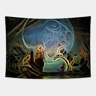 Silhouettes in the moonlight Tapestry