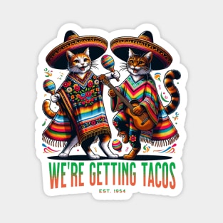 Funny Taco Cats Magnet