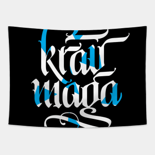 Krav Maga Calligraphy Tapestry