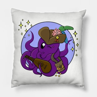 Octopus Bard - Dungeons and Dragons Pillow