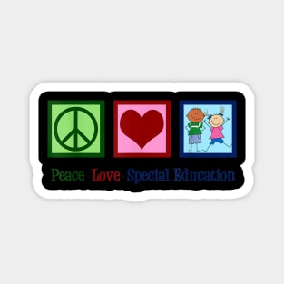 Peace Love Special Education Teacher Magnet