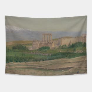 View of Baalbek by Frederic Edwin Church Tapestry