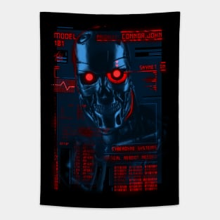 Terminator blue Tapestry