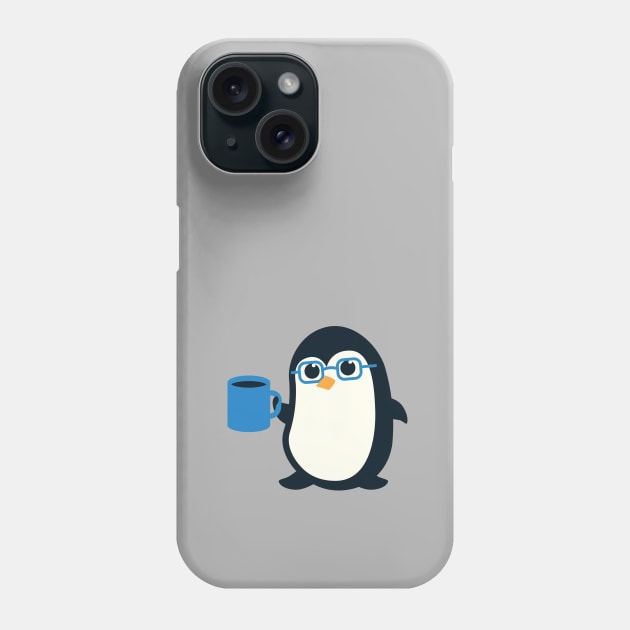 Cute Penguin Nerd Phone Case by natural20shirts