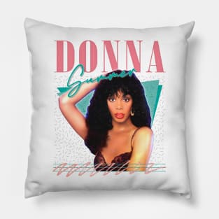 Donna Summer / Retro Style Fan Art Design Pillow