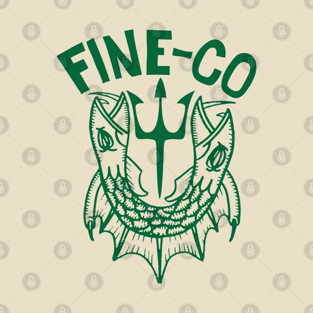 2 Headed Fine-Co logo green by Fine-co