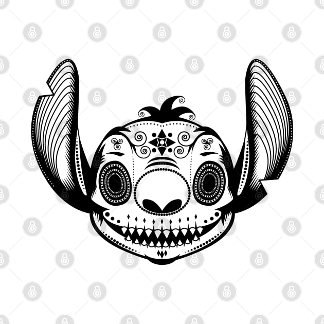 Stitch Day Of The Dead Sugar Skull by RevLevel