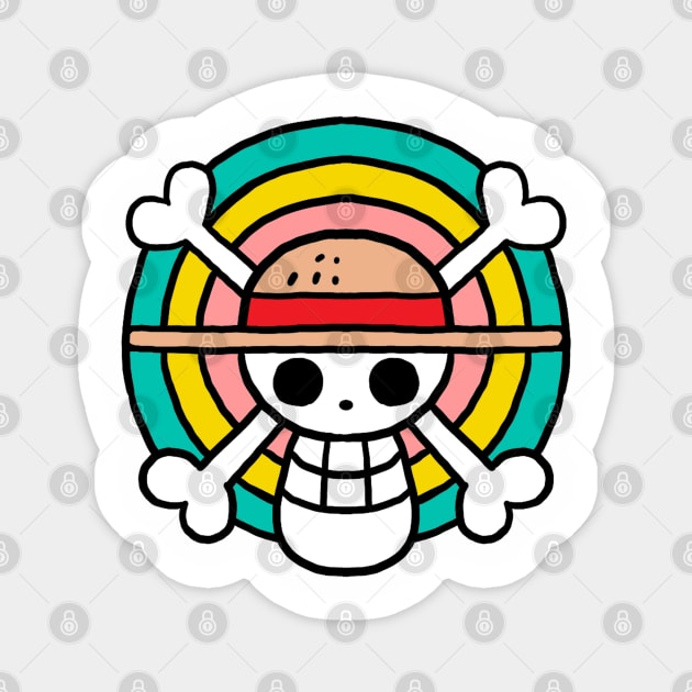 Jolly Roger Rainbow Magnet by malbatross