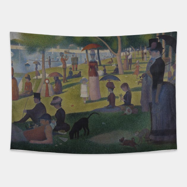 A Sunday Afternoon on the Island of La Grande Jatte by Georges-Pierre Seurat Tapestry by Classic Art Stall