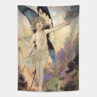 Vintage Victorian Butterfly Fairy by Charles Robinson Tapestry